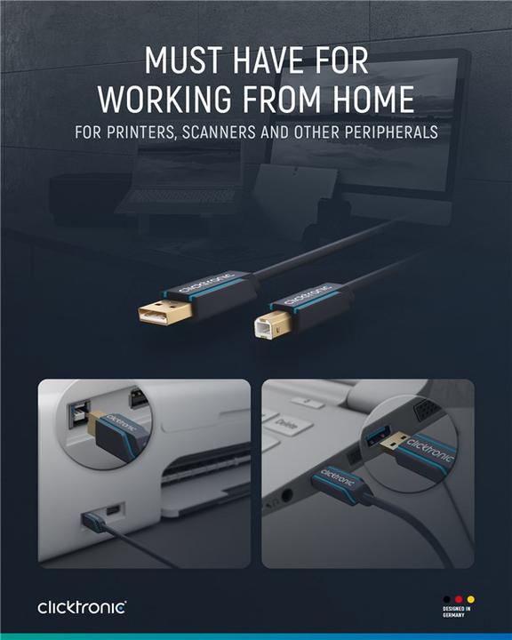 Actual product image clicktronic Hi-Speed 2.0 (1.80 m, USB 2.0)
