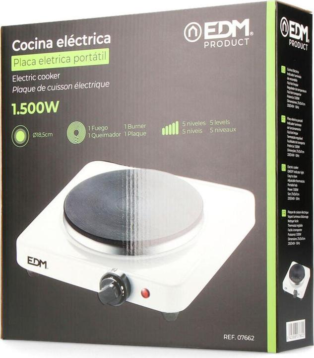 Actual product image EDM Herdplatte 07662 1500 W