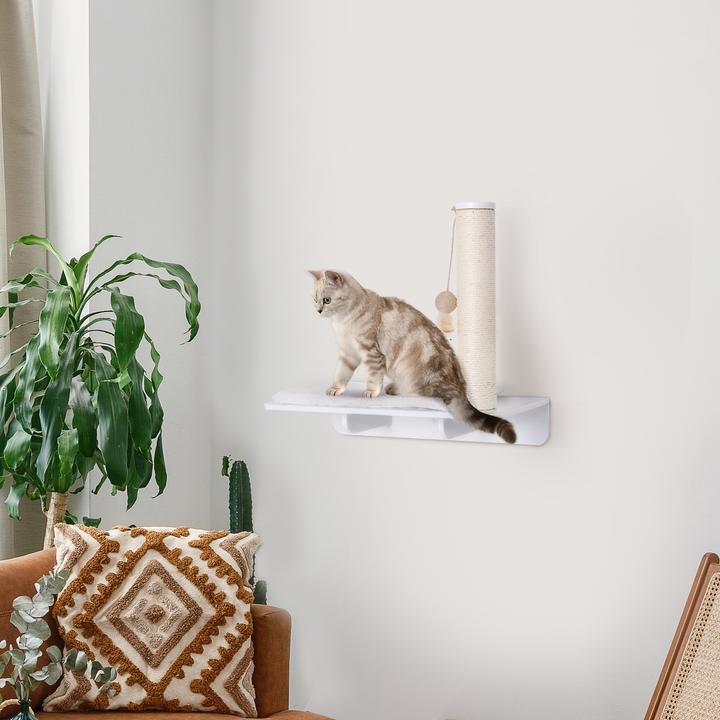 Actual product image PawHut Cat tree for wall mounting (50 cm, White)