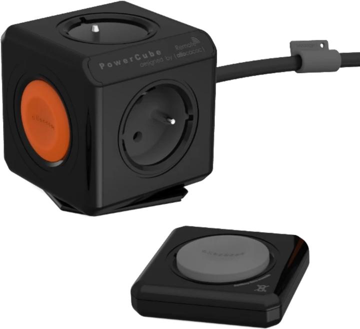 Actual product image Allocacoc PowerCube Extended Remote SET Black (FR) (4 x, 1.50 m)