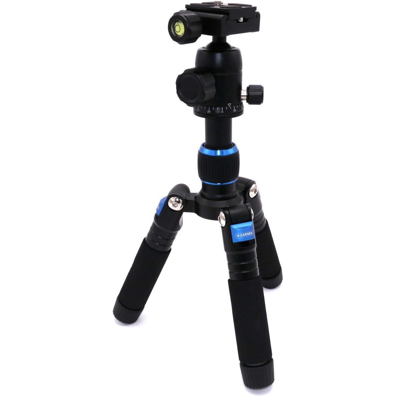 Thumbnail - Caruba Compactstar 51 Tafelstatief (Zwart / Blauw) (Metall), Stativ, Schwarz