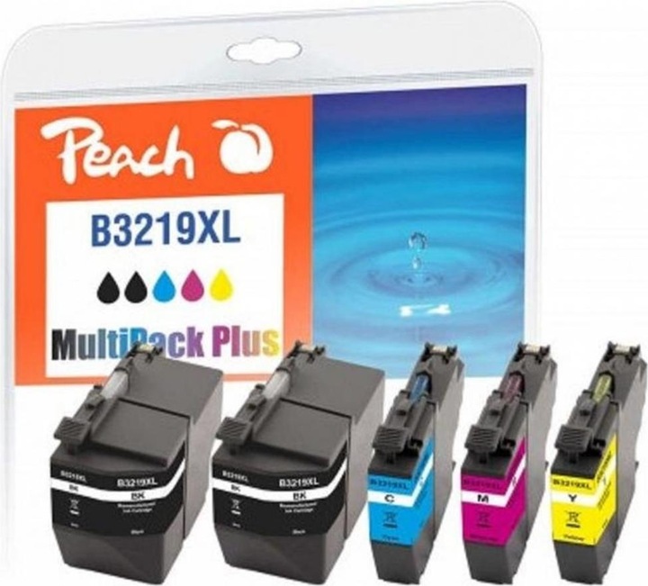 Actual product image Peach Ink Brother LC-3219XL 2 x BK, C, M, Y (M, C, FC, Y)