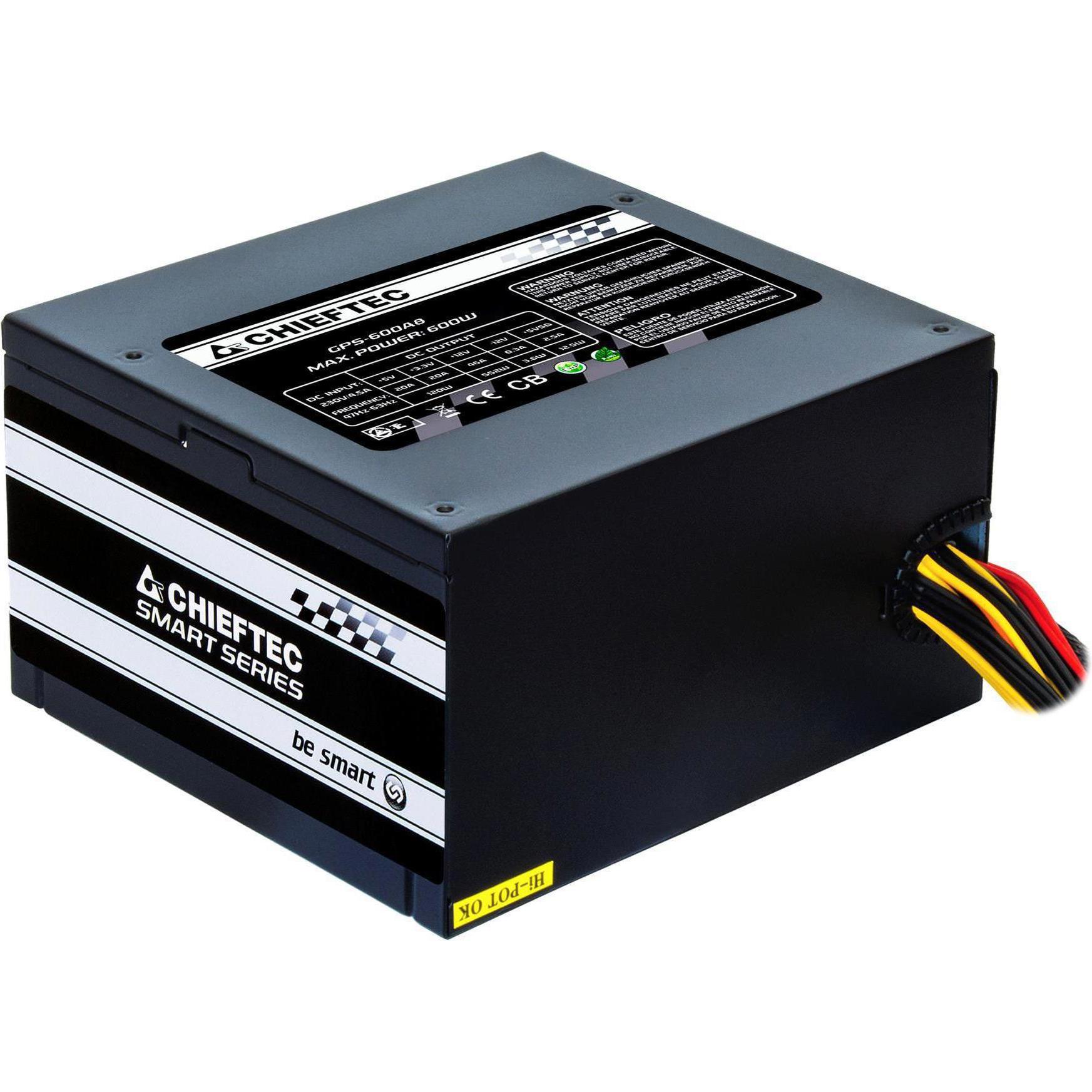 Thumbnail - Chieftec Smart (600 W), PC Netzteil, Schwarz