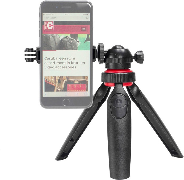 Immagine prodotto Caruba Orbit20 Ministatief incl. telecomando Bluetooth e supporto per telefono e GoPro
