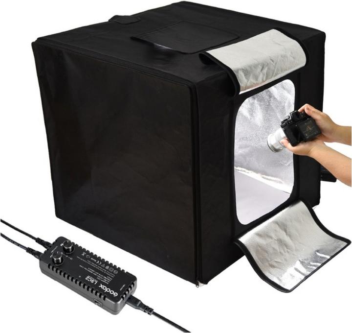 Actual product image Godox Portable Triple Light LED Ministudio L60x60x60cm (Further accessories)