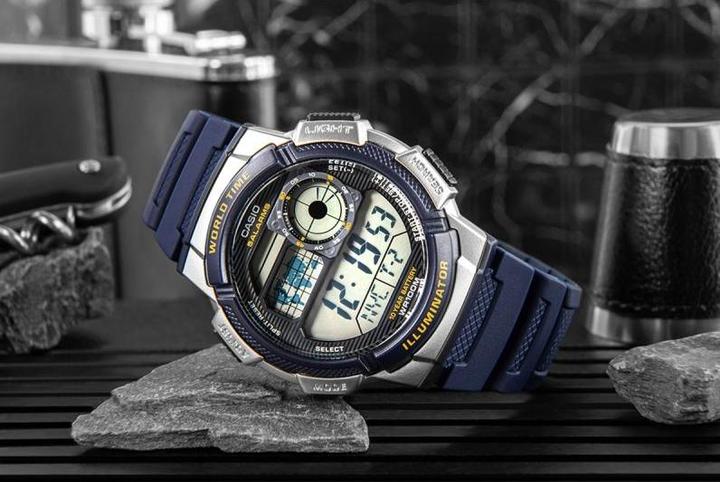 Image du produit Casio Mod. WORLD TIME ILLUMINATOR - 5 Alarms, 10 Year battery (Montre numérique, 43 mm)