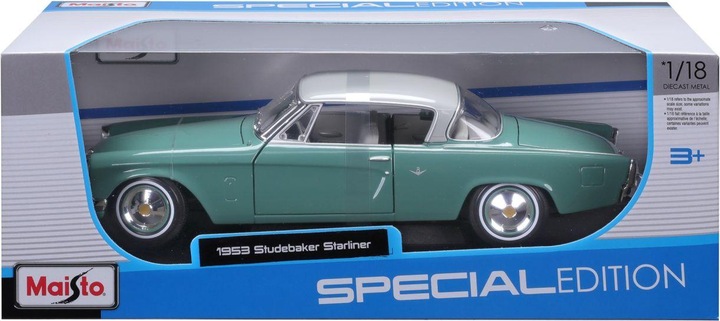 Produktbild Maisto Studebaker Starline 1953 1/18 grün