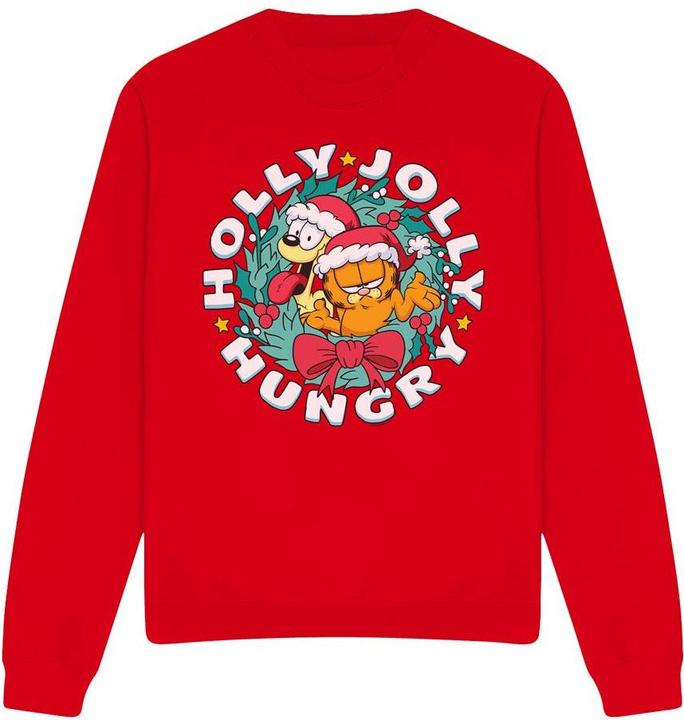 Immagine prodotto Garfield Holly Jolly Hungry Felpa Natale Odie Adulto Unisex (M)