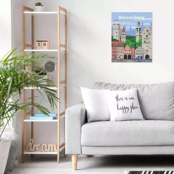 Actual product image Ravensburger CreArt - Painting by numbers Colourful Ravensburg