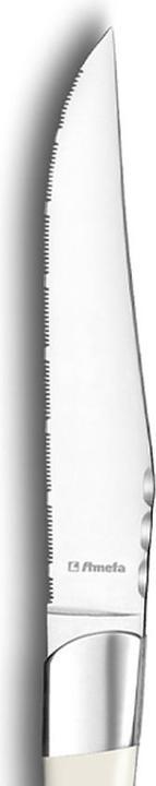 Produktbild Lou laguiole ROYAL STEAK Steakmesser Set 6-teilig weiss, hochglanzpoliert, für 6 Personen (6 Stück, Messer)