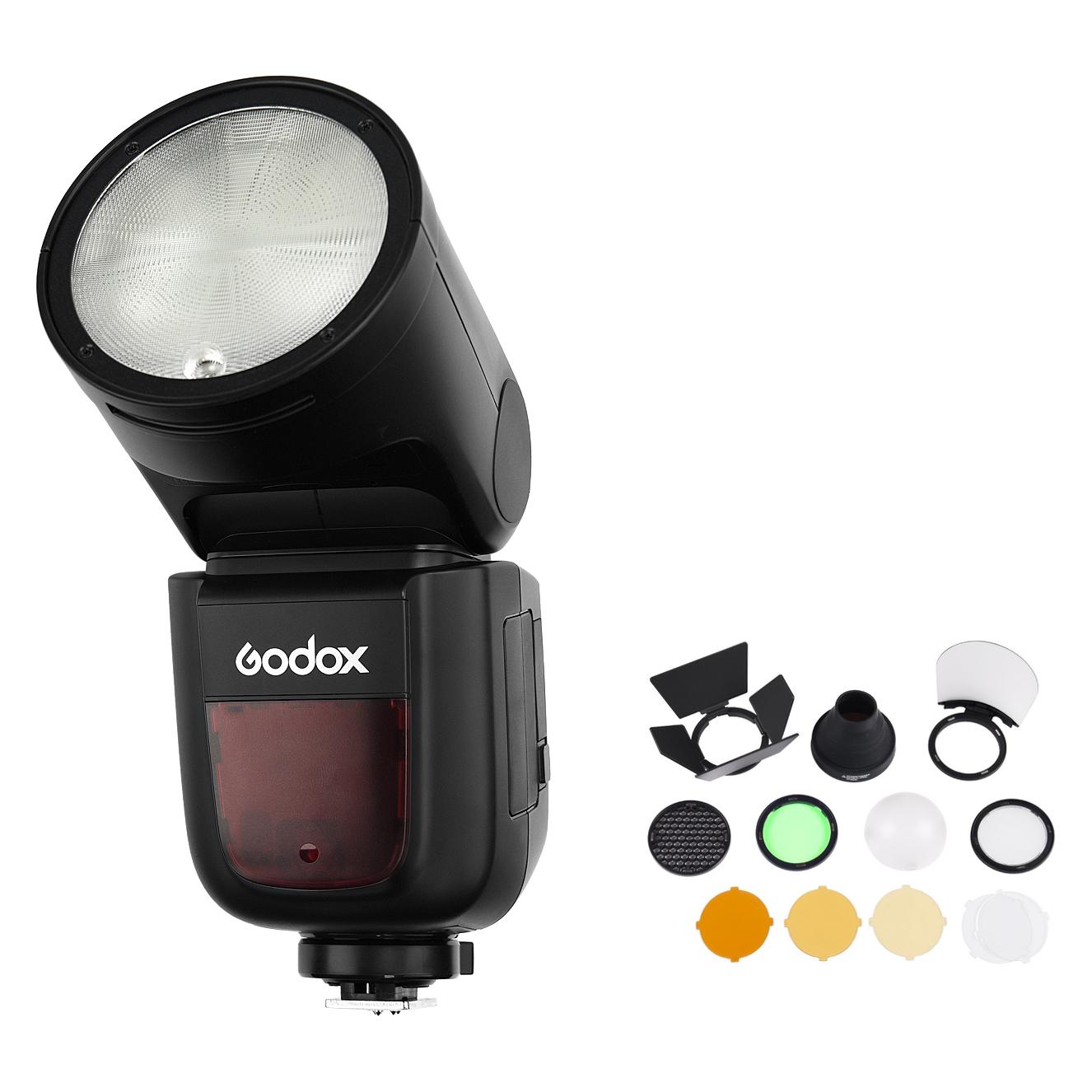 Godox Speedlite V1 Canon-accessoireset (Bevestigbare Flitser, Canon), Flitser