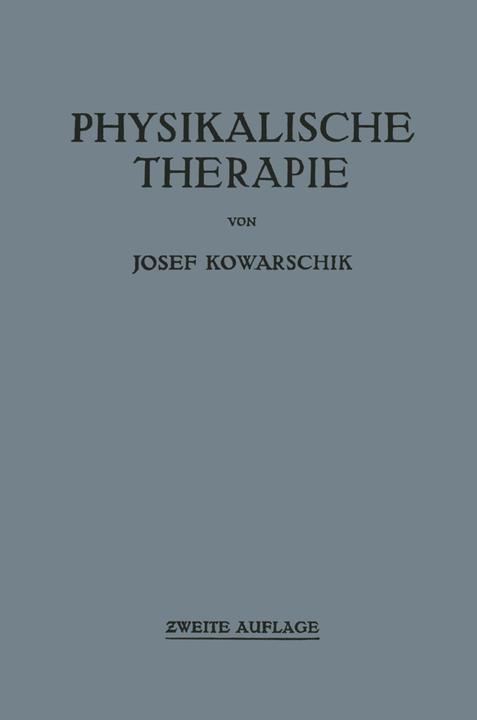 Produktbild Physikalische Therapie (Deutsch, Josef Kowarschik, 2012)