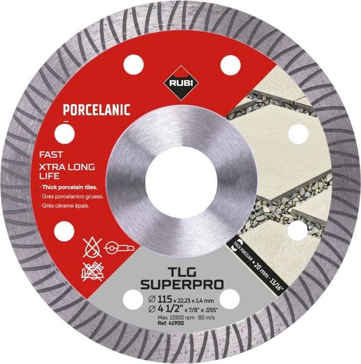 Rubi Diamond cutting disc 115x22.2mm TLG EXT SUPERPRO