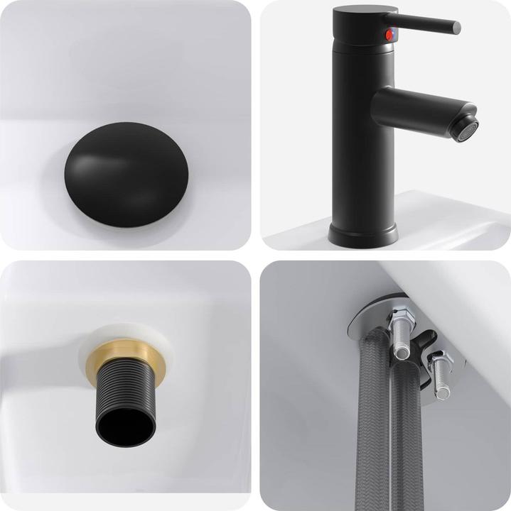 Produktbild vidaXL Waschbecken fürs Badezimmer (255 mm, 455 mm)