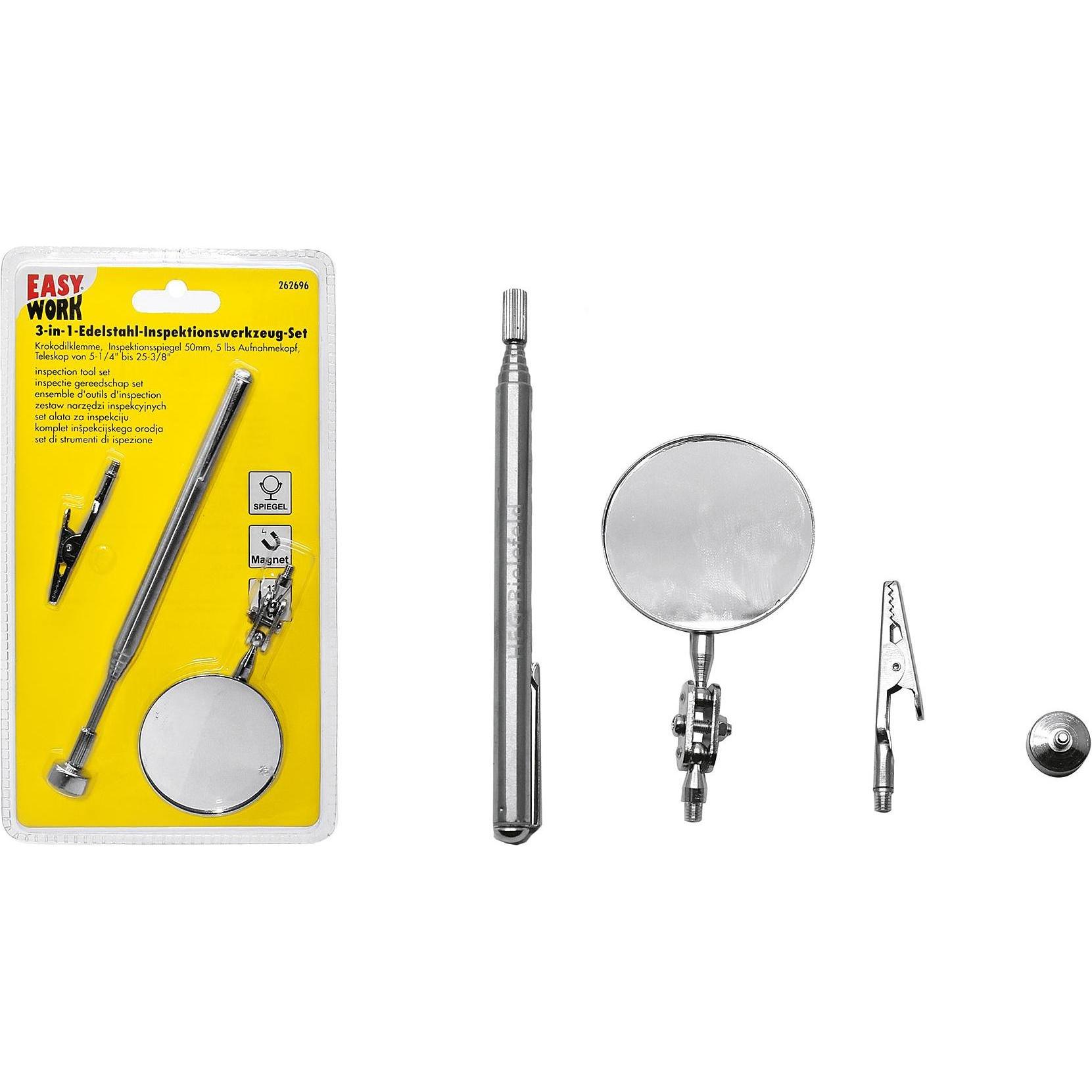 6x Easy Work, Werkzeugkoffer, EW 3in1 Inspektionswerkzeugset (6 Teile)