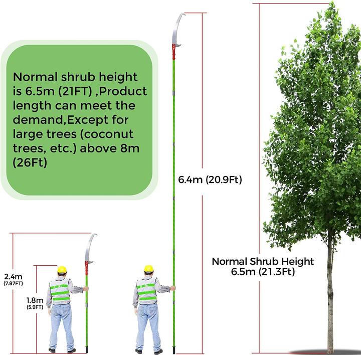 Image du produit SurmountWay Scie à branches avec manche, 8m