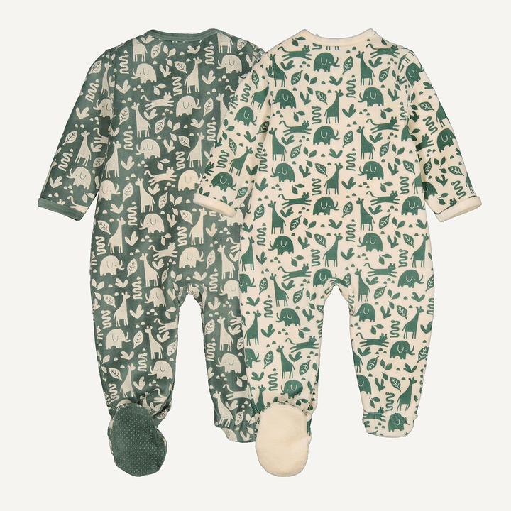 Actual product image La Redoute Collections 2er-Set einteilige Pyjamas aus Samt (68)