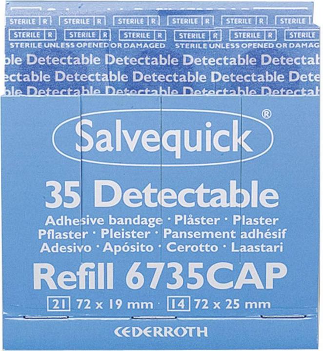 Actual product image Salvequick Plaster strips detectable (6 x)