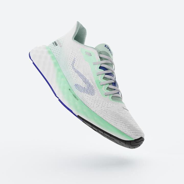 Produktbild Kiprun KS900 Light Men's running shoes - White/Green (45)