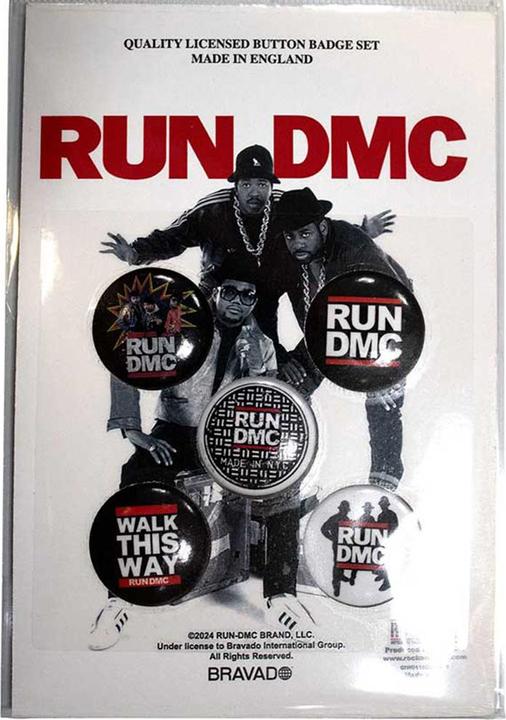 Actual product image Run DMC Walk This Way Button Badge (Pack of 5)