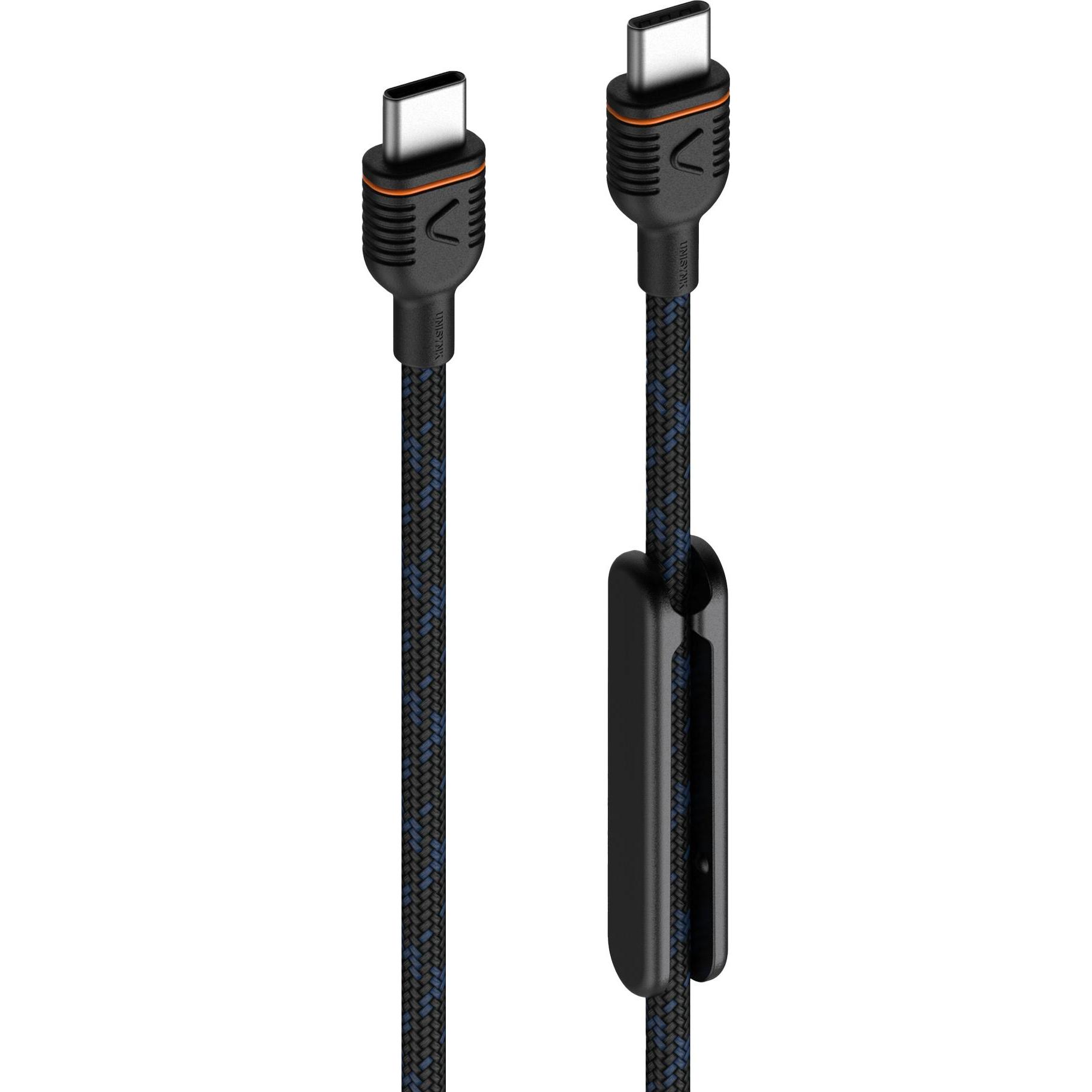 Unisynk 10348 USB cable 1.2 m USB C Black (1.20 m), USB Kabel