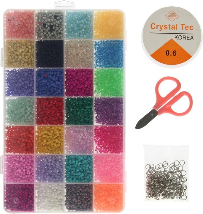 Jono Toys Set di perle di vetro di lusso, 350gr.