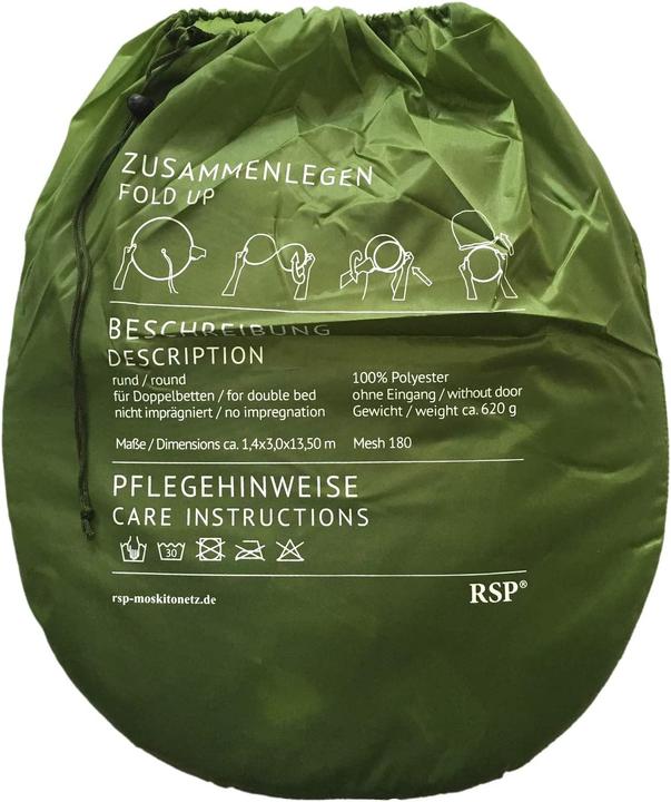 Image du produit Rsp Nutrition Moustiquaire Olive Taille unique (140 x 300 cm)