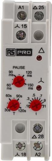 Produktbild RS PRO Star-Delta start Time Relay 24-240Vac/dc
