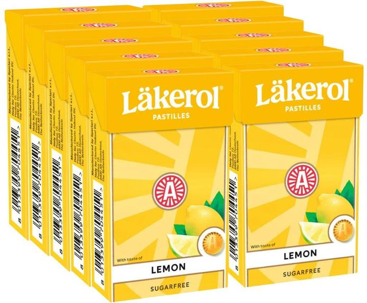 Produktbild Läkerol Bonbons Lemon Sugarfree 10x 27 g, Produkttyp (1 Stk., 270 g)