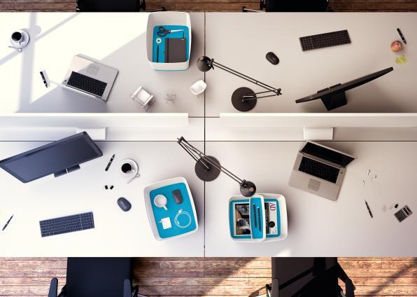 Produktbild Leitz MyBox mittel mit Deckel blau (31.80 cm, 18 l)