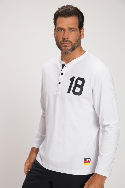 Immagine prodotto Jay-Pi Maglia serafino con maniche lunghe, stampa dedicata al calcio e abbottonatura (XXL)