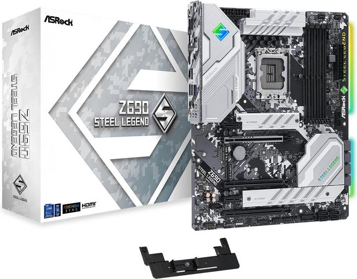 Image du produit AsRock Z690 Steel Legend (LGA 1700, Intel Z690H, ATX)