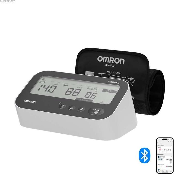 Actual product image Omron M4 Connect Afib