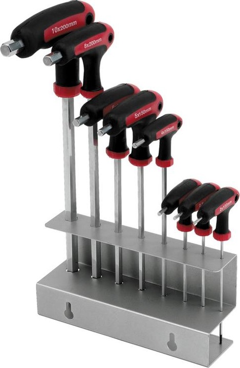 Cimco Quergriff-Schraubendreher-Set 5teilig SW3-8, Länge 150-200 mm, M4-M5-M6-M8-M10