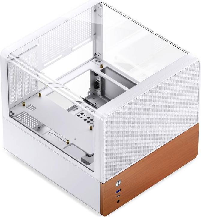 Produktbild Jonsbo V12 PC-Gehäuse, Mini-Tower, Micro-ATX - weiss (mATX)