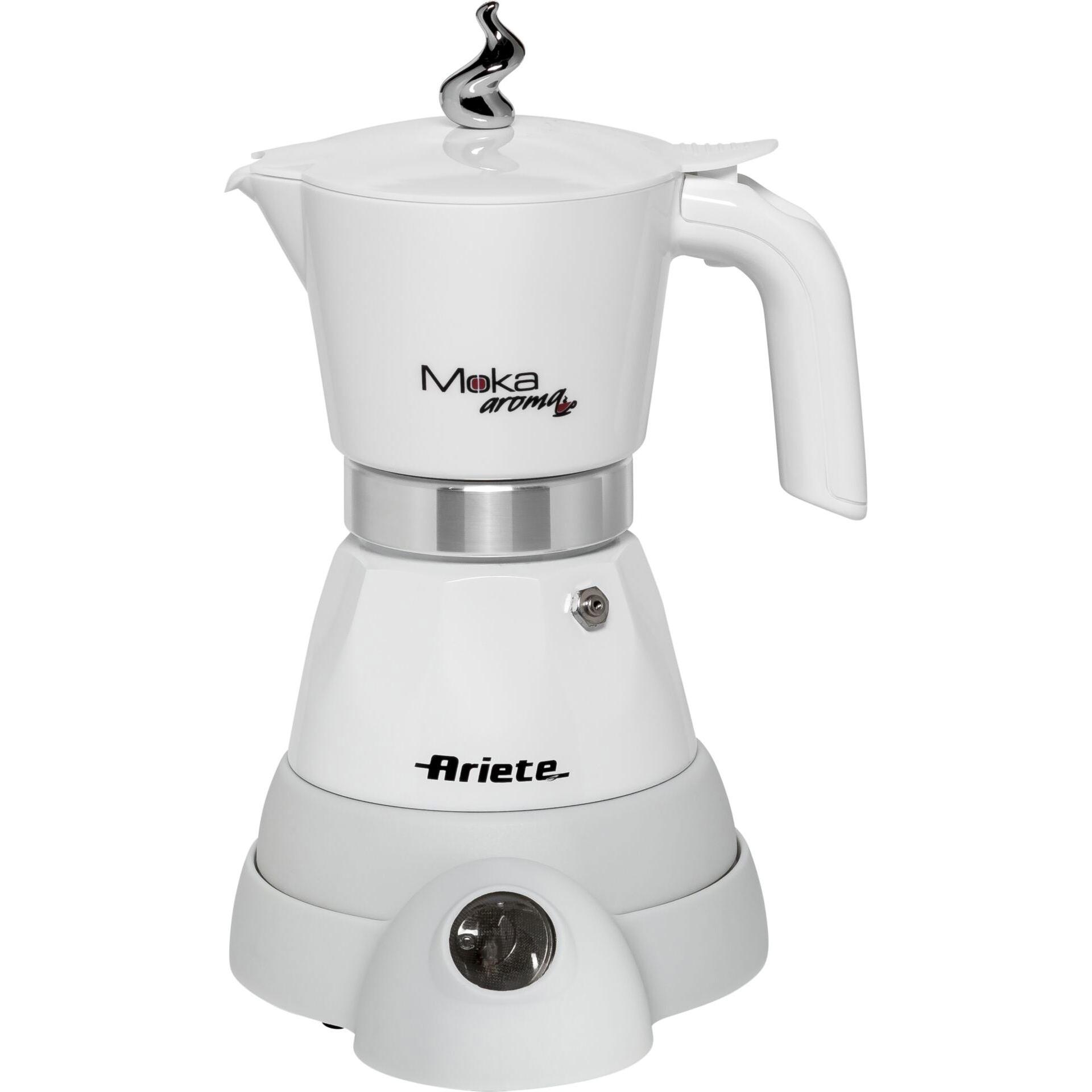 Ariete Aroma Electric, Espressokocher, Grau, Weiss