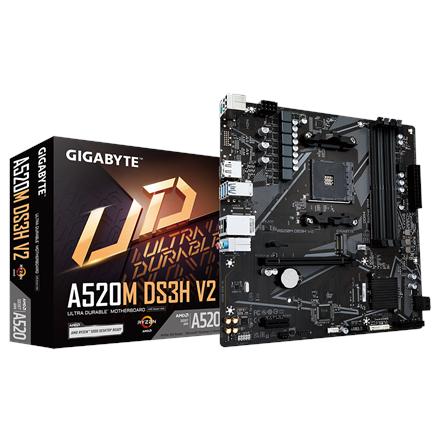Produktbild Gigabyte A520M DS3H V2 (AM4, AMD A520, mATX)
