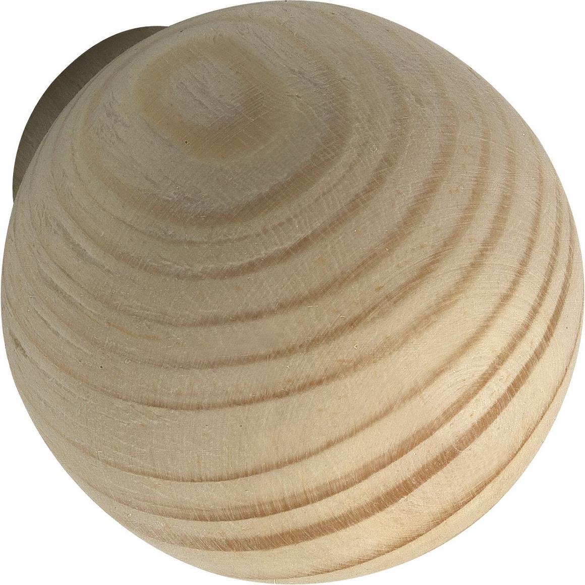 Alles im griff, Möbelgriff, Schrankknopf Olwen Griff ø 30 mm Tiefe 34 mm Möbelknopf Türknauf Fichte roh