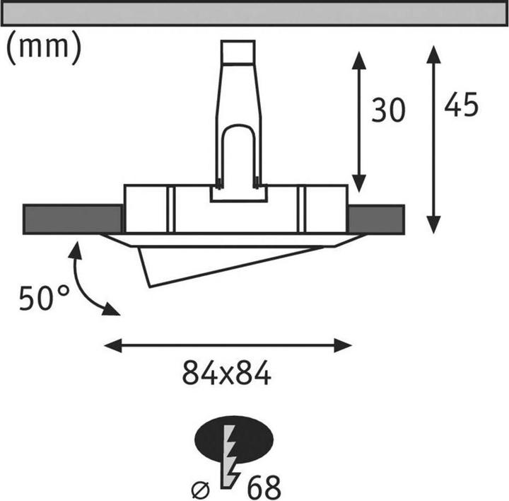 Actual product image Paulmann Nova recessed luminaire (1380 lm)