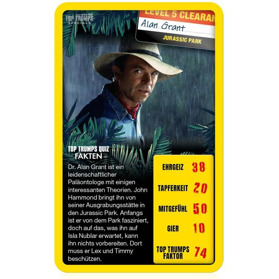 Thumbnail - Winning Moves Top Trumps Jurassic Park, Kartenspiel ab 2 Spieler, ab 8 Jahren (Deutsch)