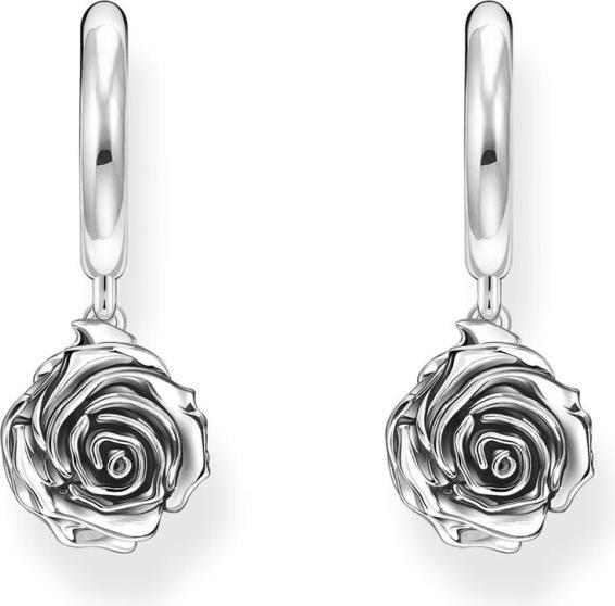 Immagine prodotto Thomas Sabo Creolen Midnight Rose Silber (Argento 925)