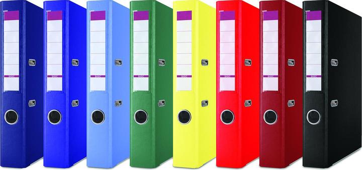 Actual product image Donau Popular divider with 2.1 mm thick fibreboard and a weight of 1290 g/m?, made of ecological p (A4, 50 mm)