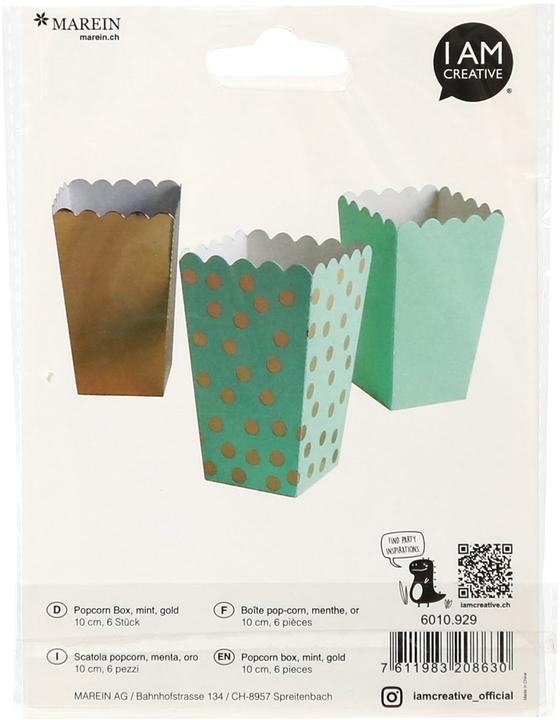 Actual product image I Am Creative Popcorn bags (1x)