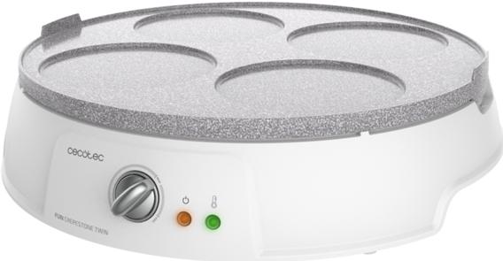 Cecotec Crêpière compatible Fun Crepestone Twin (Blanc)