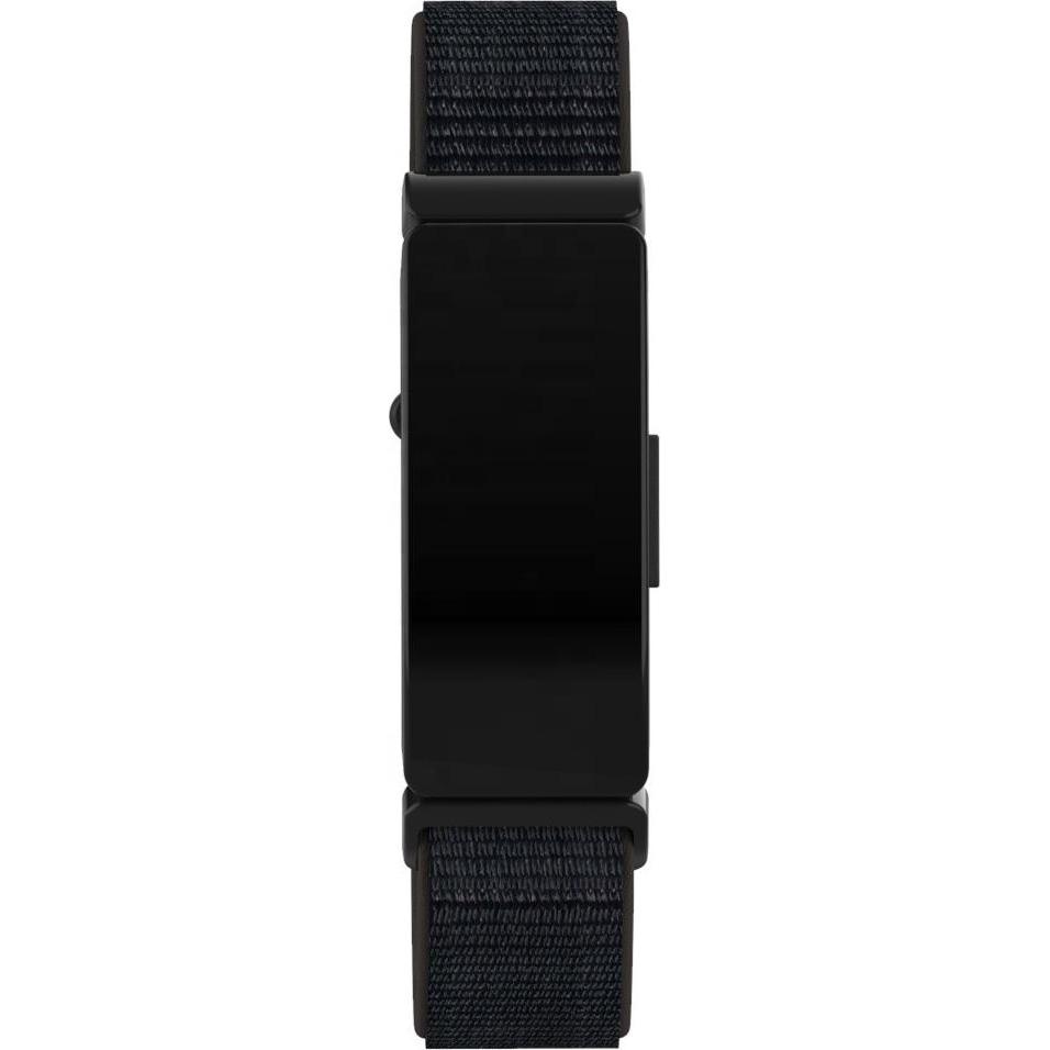 Strap-it Armband (Nylon, Inspire 2), Uhrenarmband, Schwarz