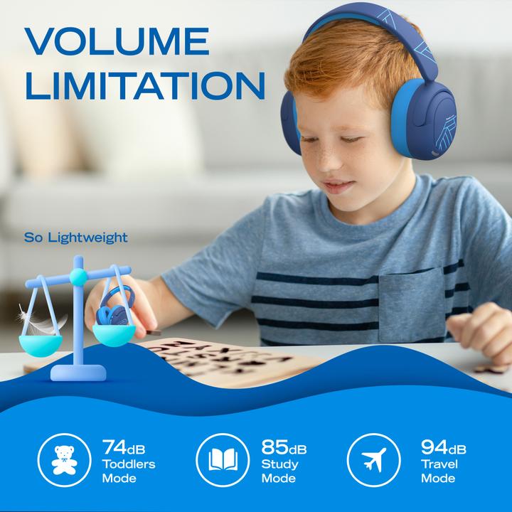 Produktbild PowerLocus Lion Bluetooth-Kinderkopfhörer mit ANC und Mic