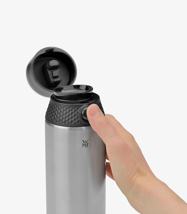 Actual product image WMF Drinking bottle Cromargan 0.75 l, blacksilver (0.75 l)