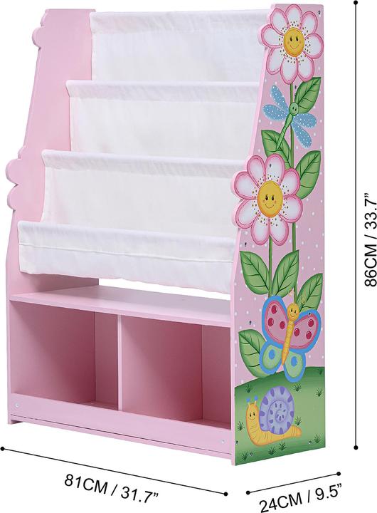 Produktbild Teamson Fantasy Fields Magic Garden Kinder Bcherregal & Aufbewahrung Aus Holz Mehrfarben TD-13410MG