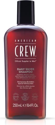 Immagine prodotto American Crew Shampoo Quotidiano All'Argento (250 ml, Shampoo liquido)