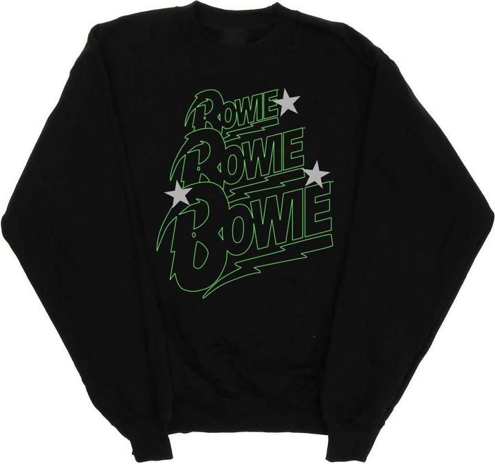 Immagine prodotto David Bowie Multiple Neon Logo Felpa Uomo (M)